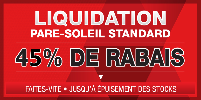 Promotion sur les Pare-Soleils