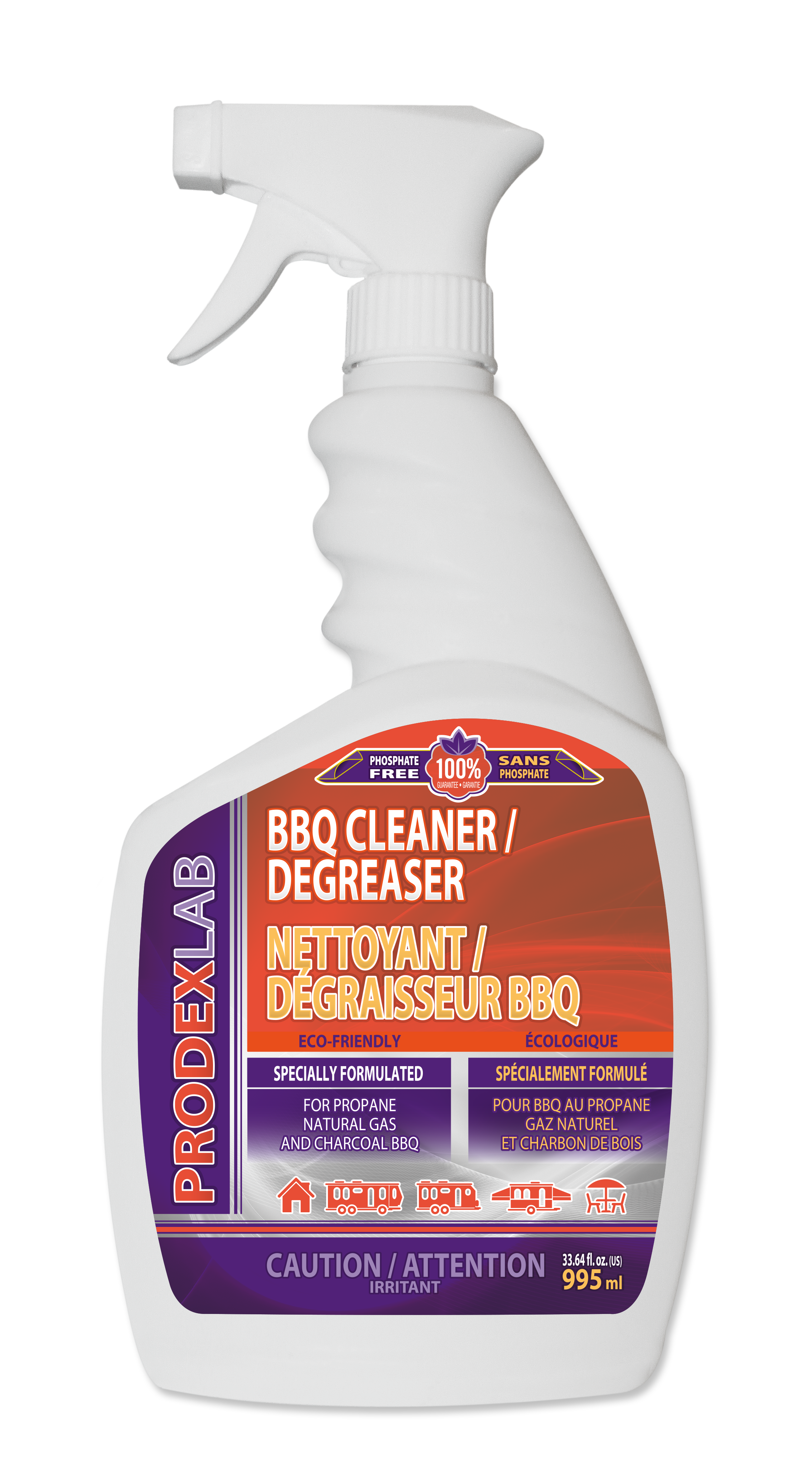 Prodexlab Nettoyeur / Dégraisseur pour BBQ 995 ml