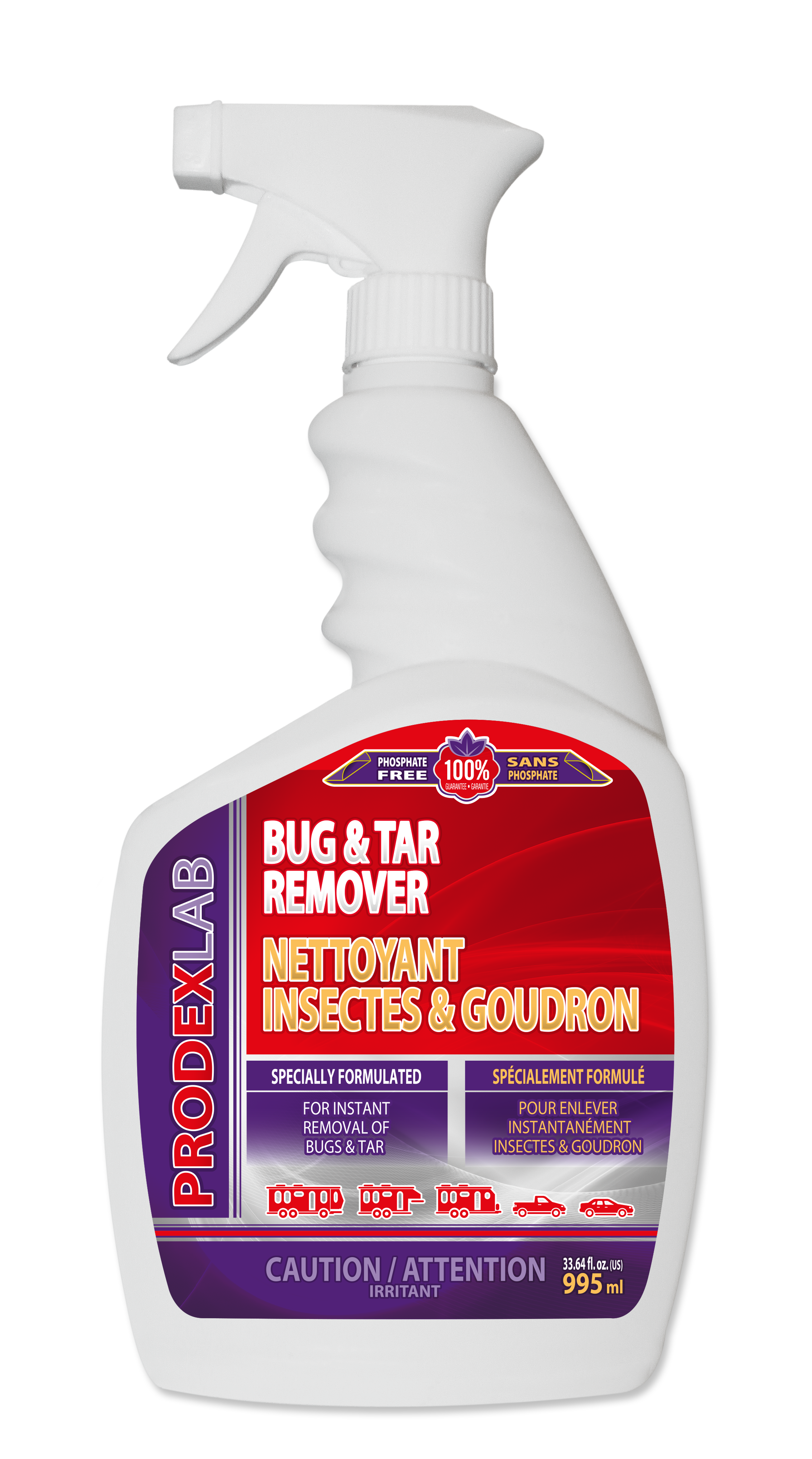 Prodexlab Nettoyant Insectes & Goudron 995 ml